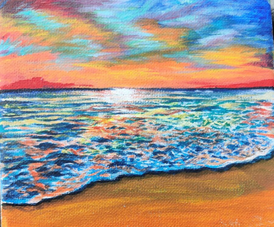 Ocean painting.
